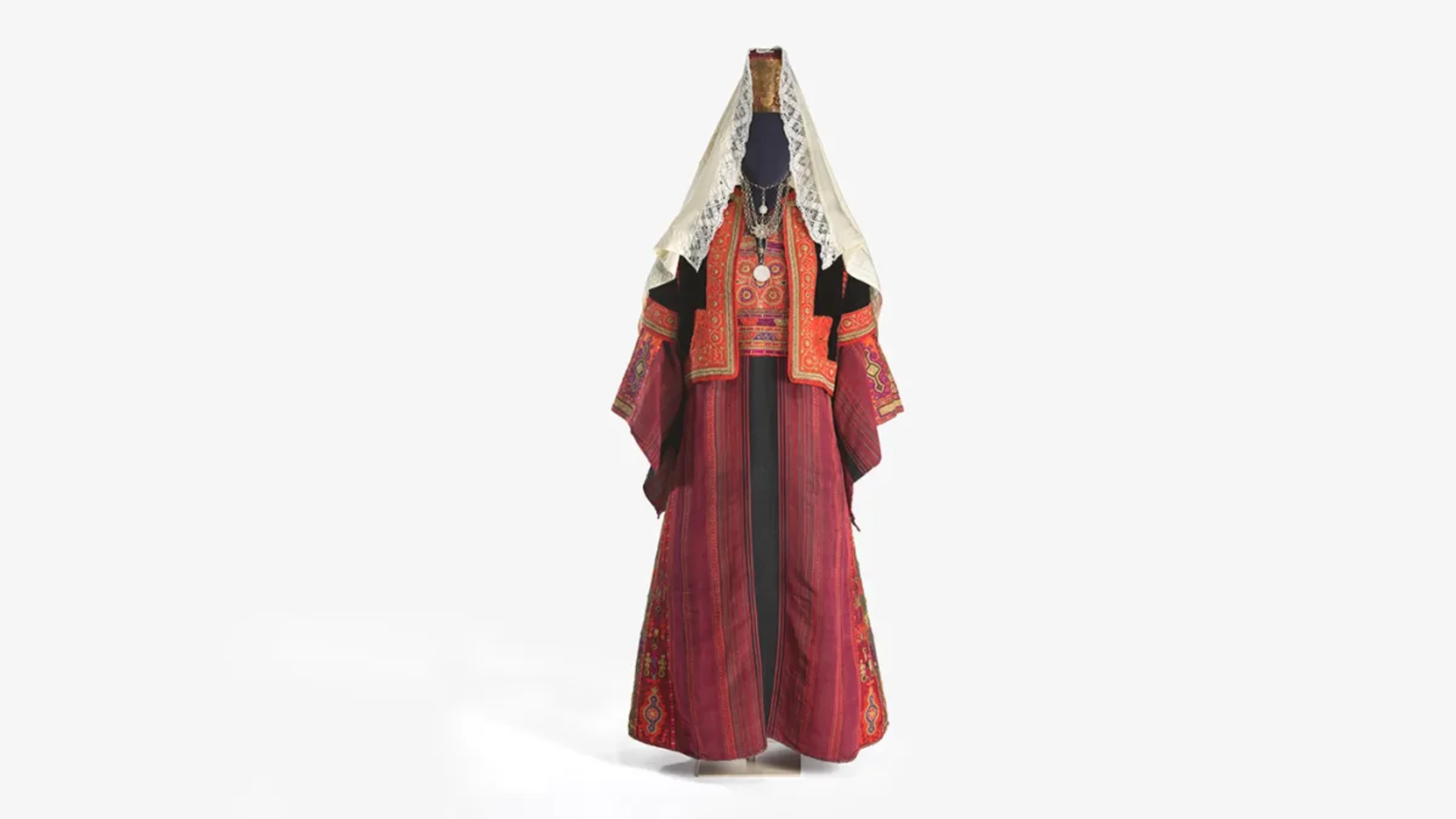 Embroidered Arab dress from the Widad Kawar Collection at the Royal Ontario Museum