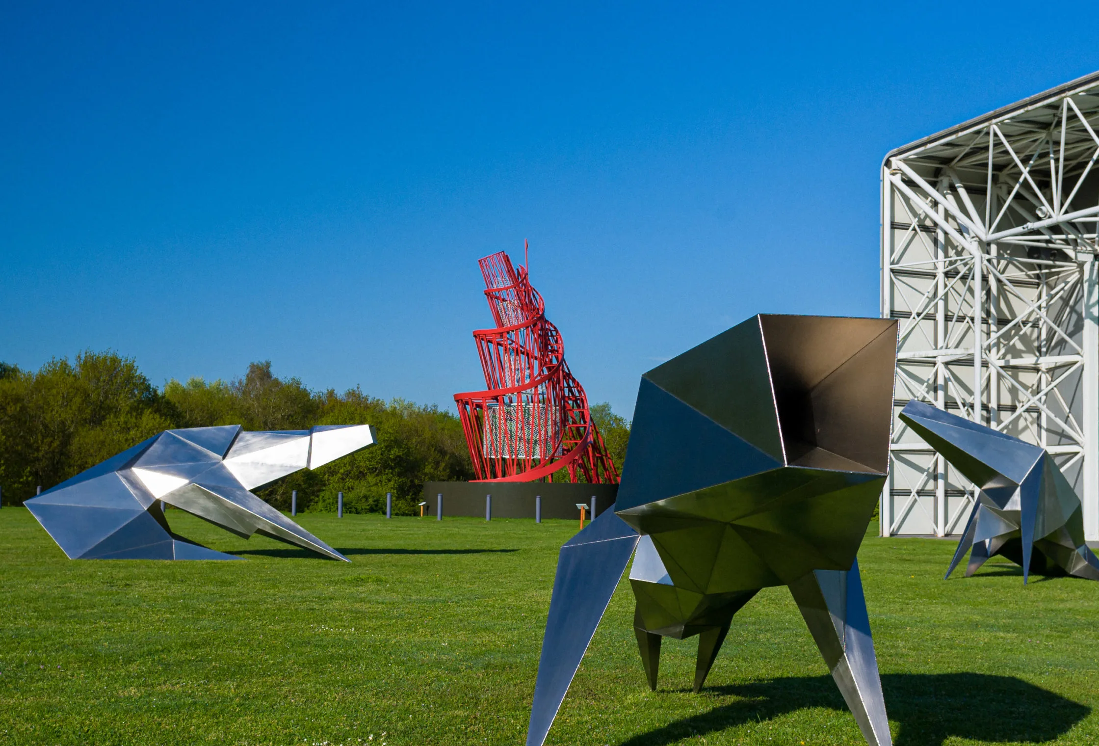Exterior view of the Sainsbury Centre at the University of East Anglia