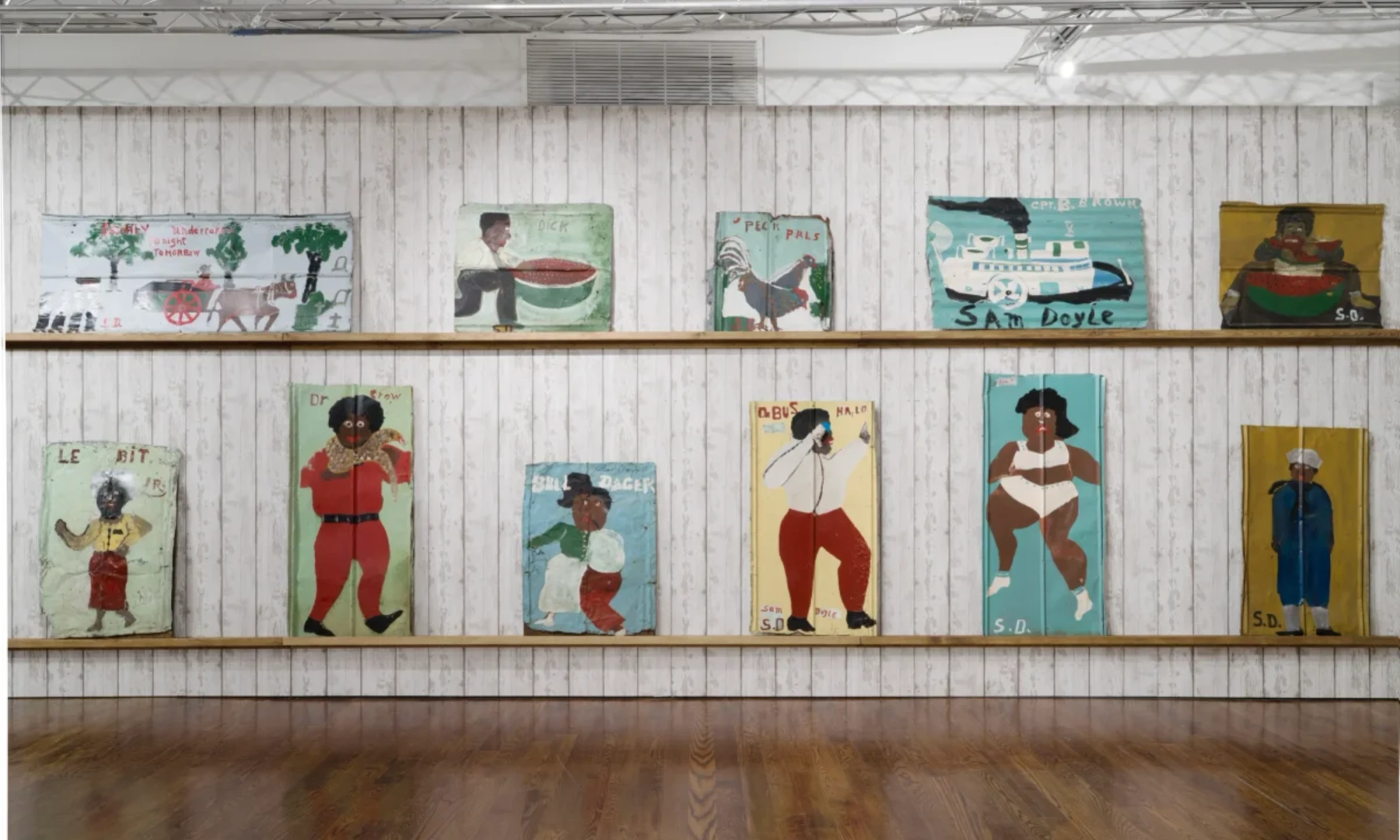 Sam Doyle works presented at Outsider Art Fair in New York