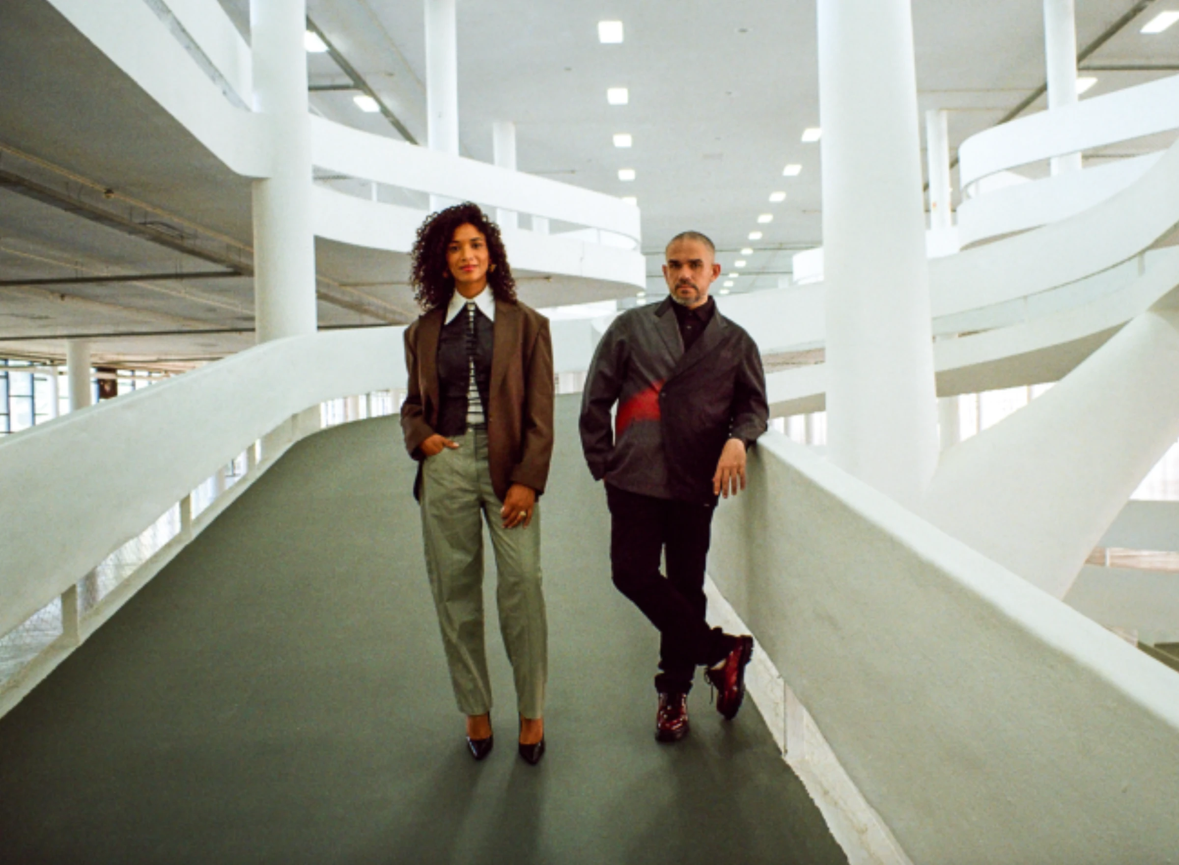 Amanda Carneiro and Raphael Fonseca in an announcement image for the São Paulo Bienal.