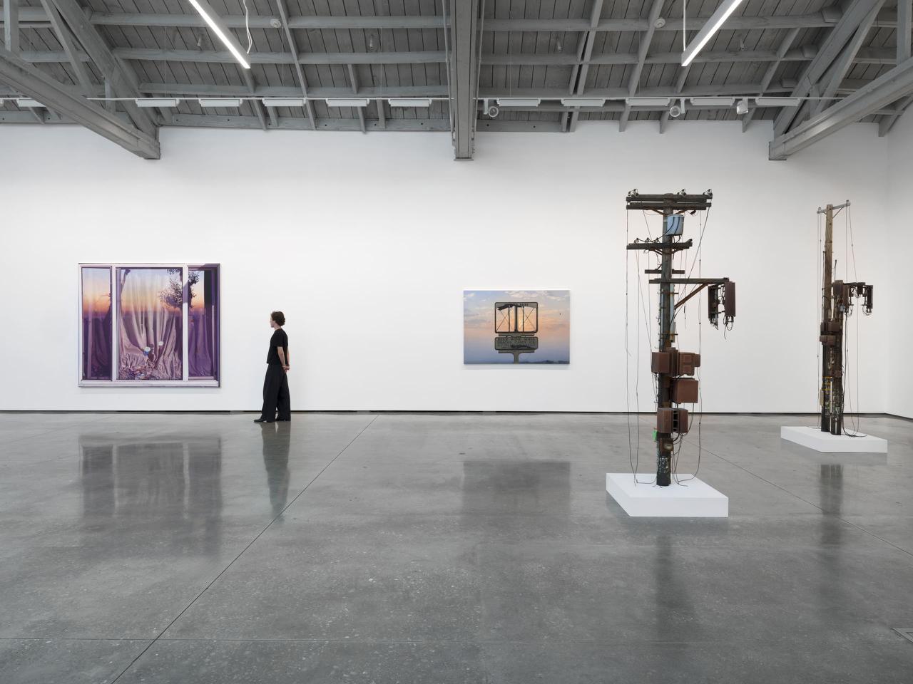 Installation view of Sayre Gomez: Precious Moments at David Kordansky Gallery, Los Angeles