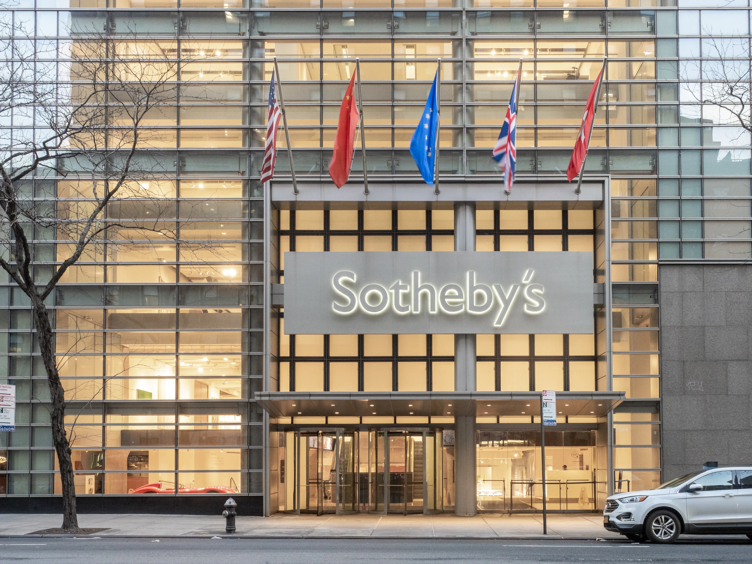 Sotheby's auction venue representing secondary market liquidity for collectors