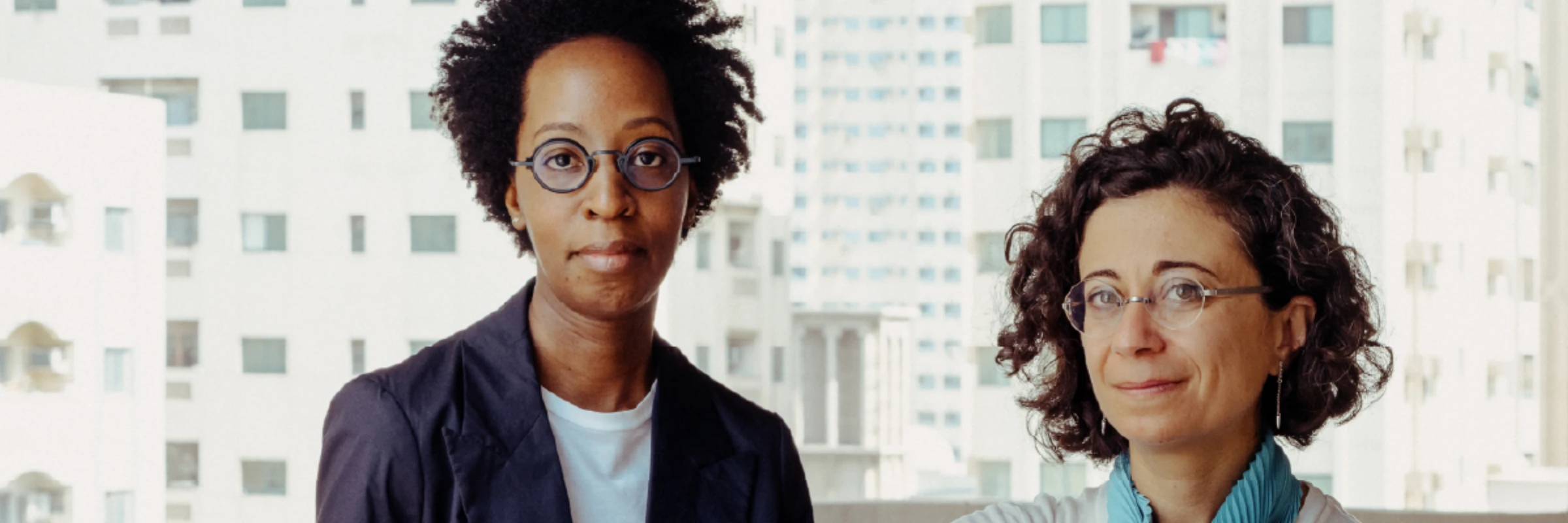 Banner image for Sharjah Biennial 17 titled What remains, sits restive.