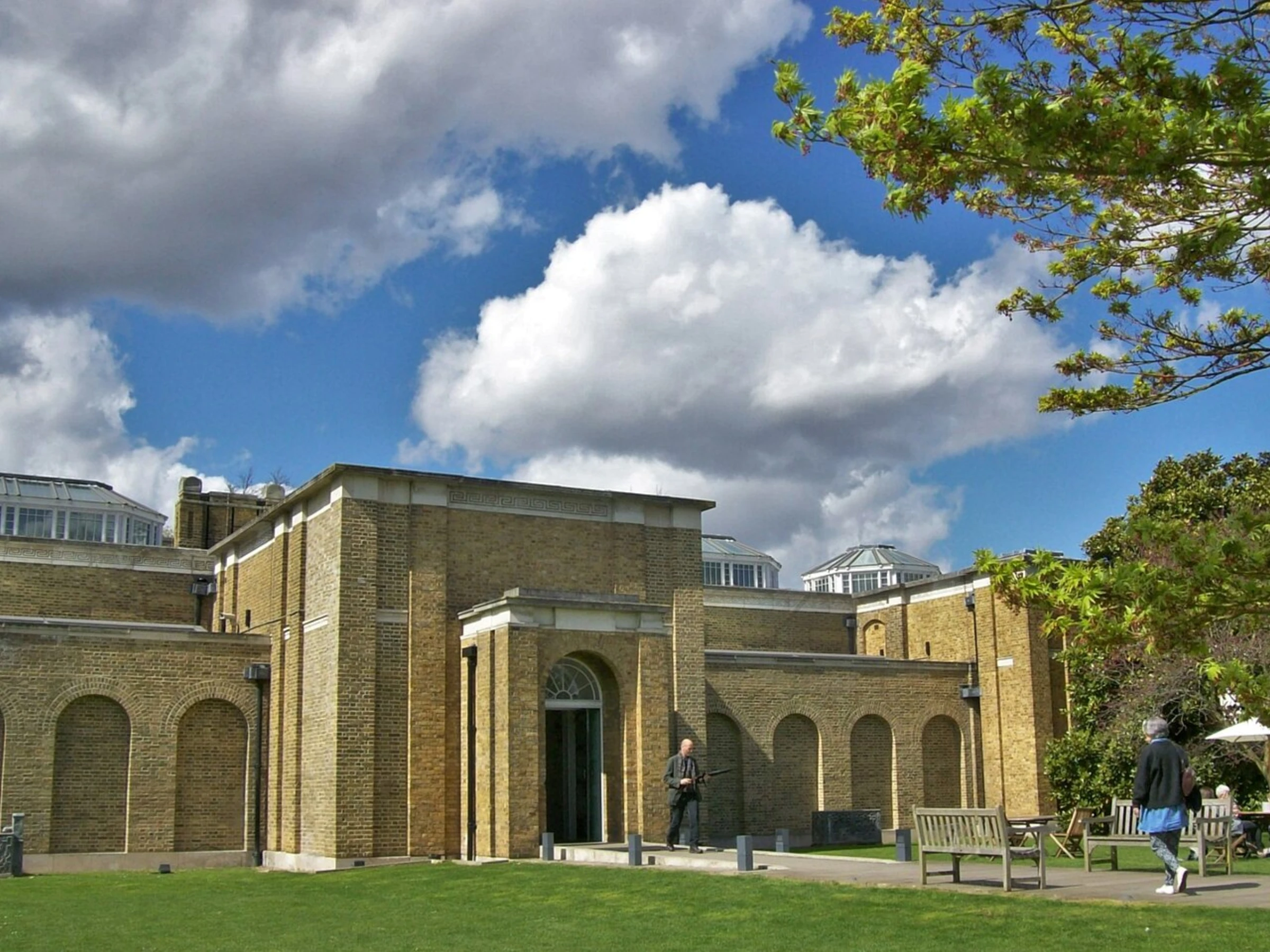 Dulwich Picture Gallery main entrance, the London museum designed by Sir John Soane that houses one of the most significant collections of Dutch and Flemish historical paintings in Britain