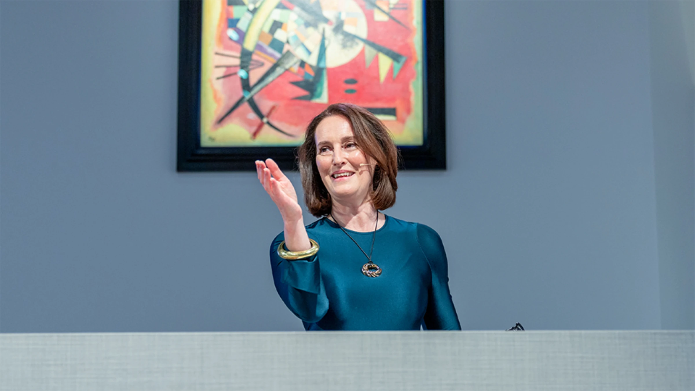 Graphic promotional image for Sotheby’s Modern Evening Sale in New York