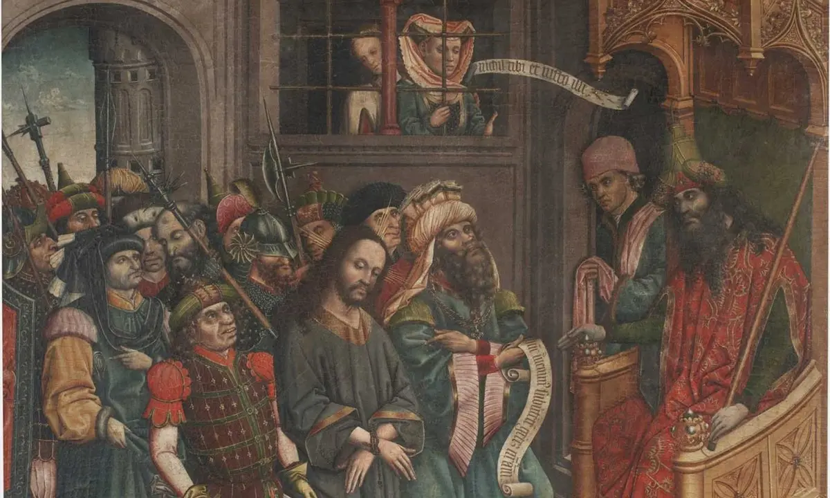 Christ before Pilate by Maestro de Lupiana after its return from the Prado to a parish in Castilla-La Mancha