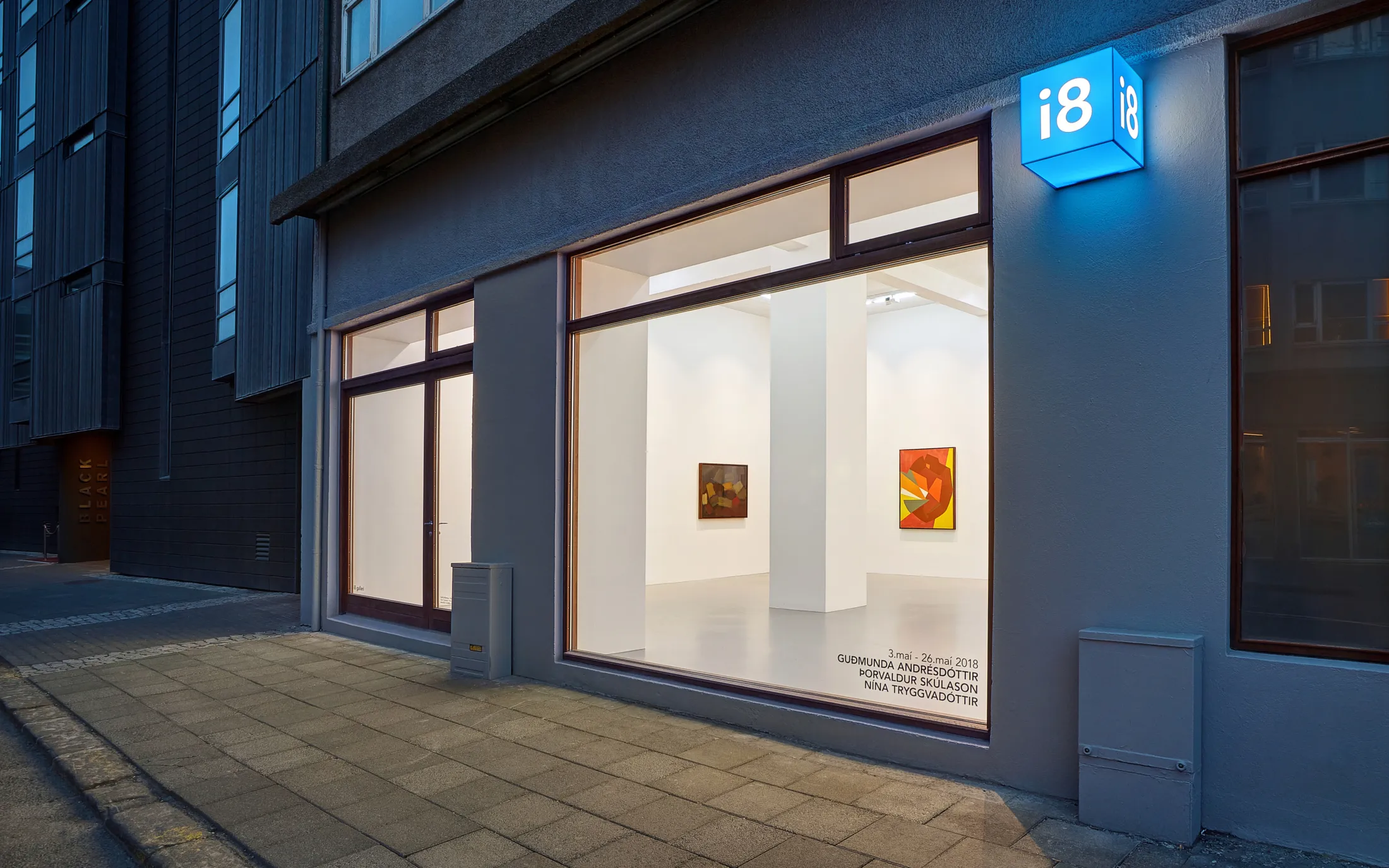 Exterior view of i8 gallery, one of the participating exhibitors associated with Market Art Fair in Stockholm.
