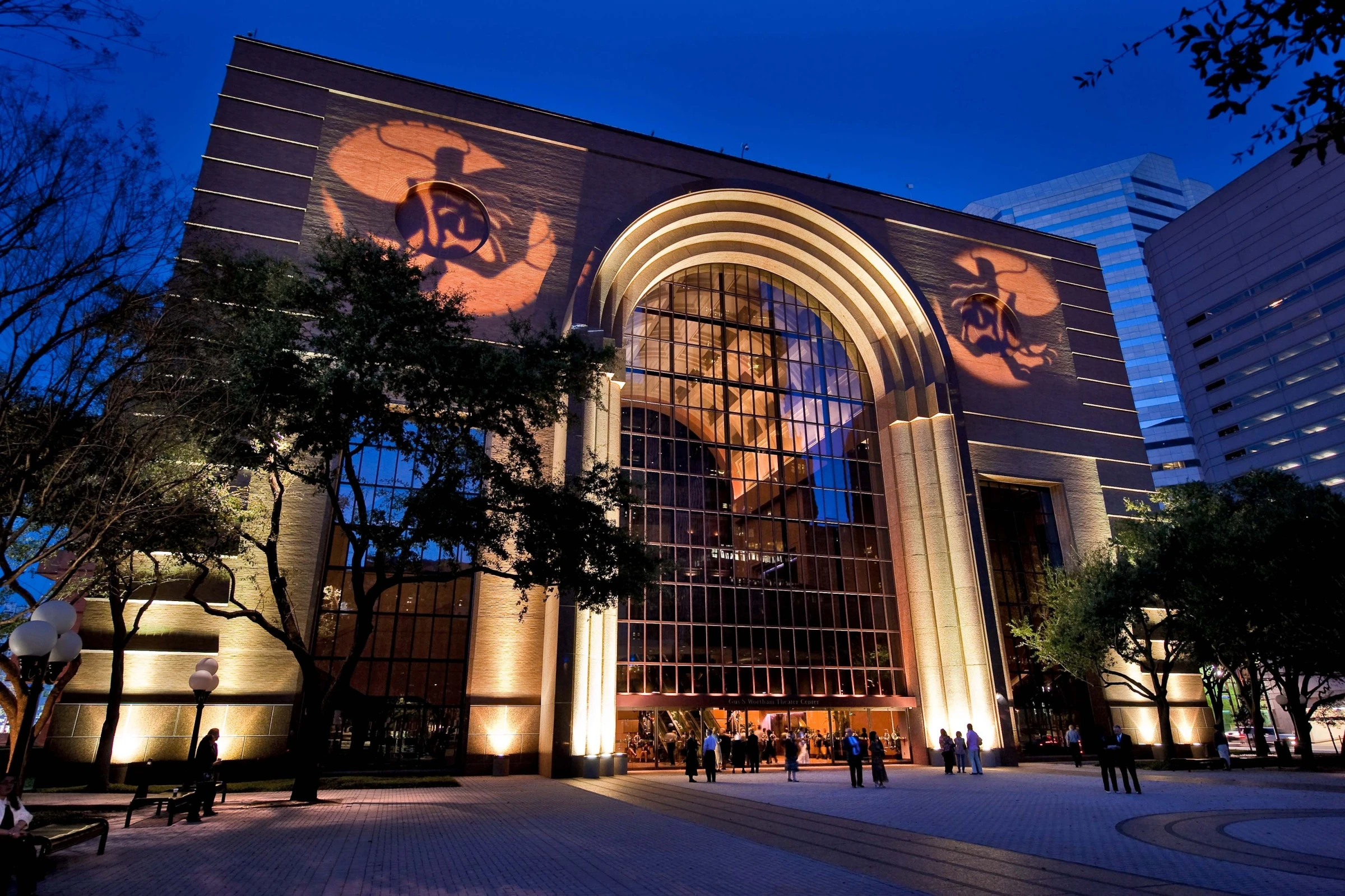The Wortham Theater Center in Houston, one of the local partners tied to Untitled Art Houston prize funding