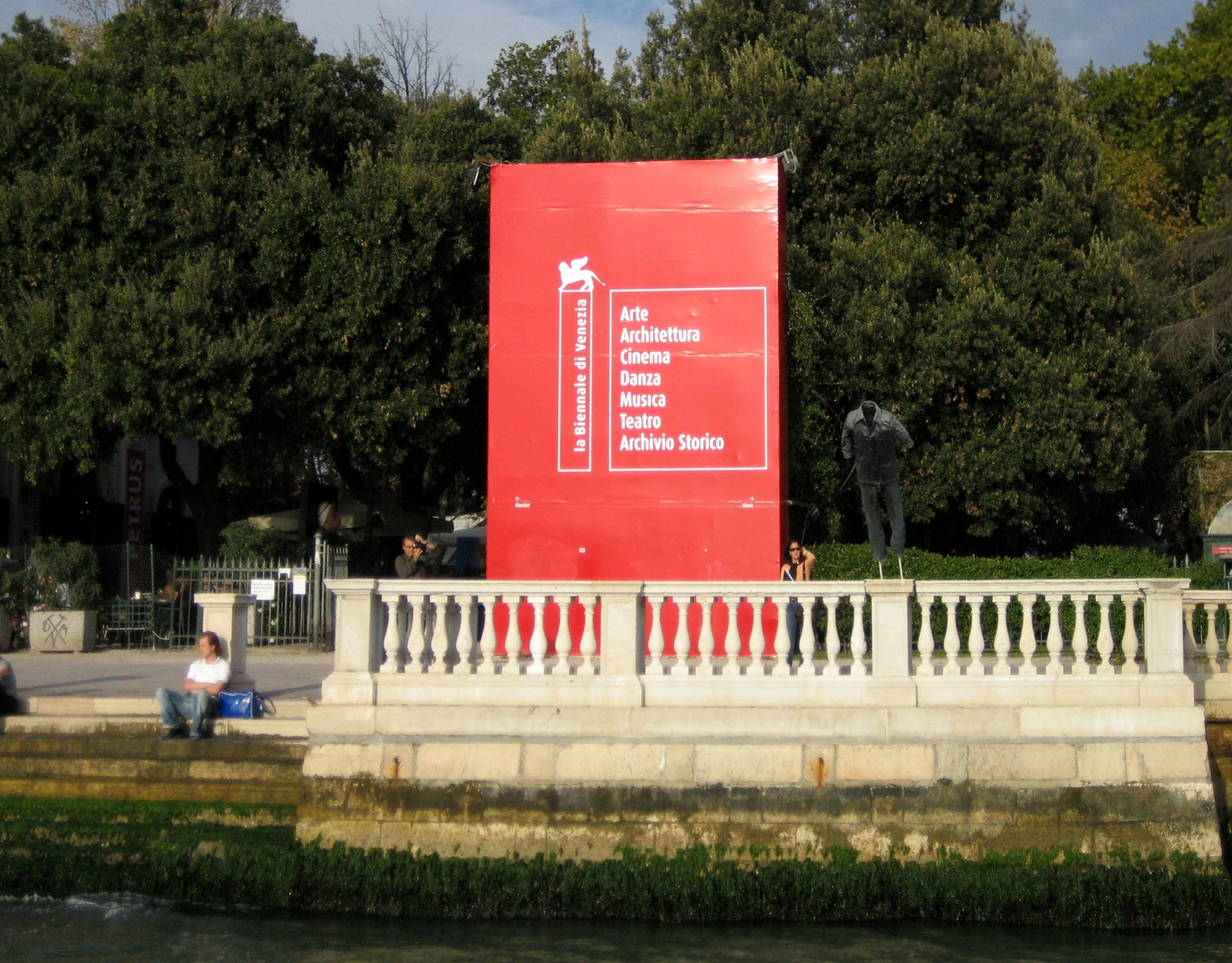 View of Venice canal near Biennale exhibition venues