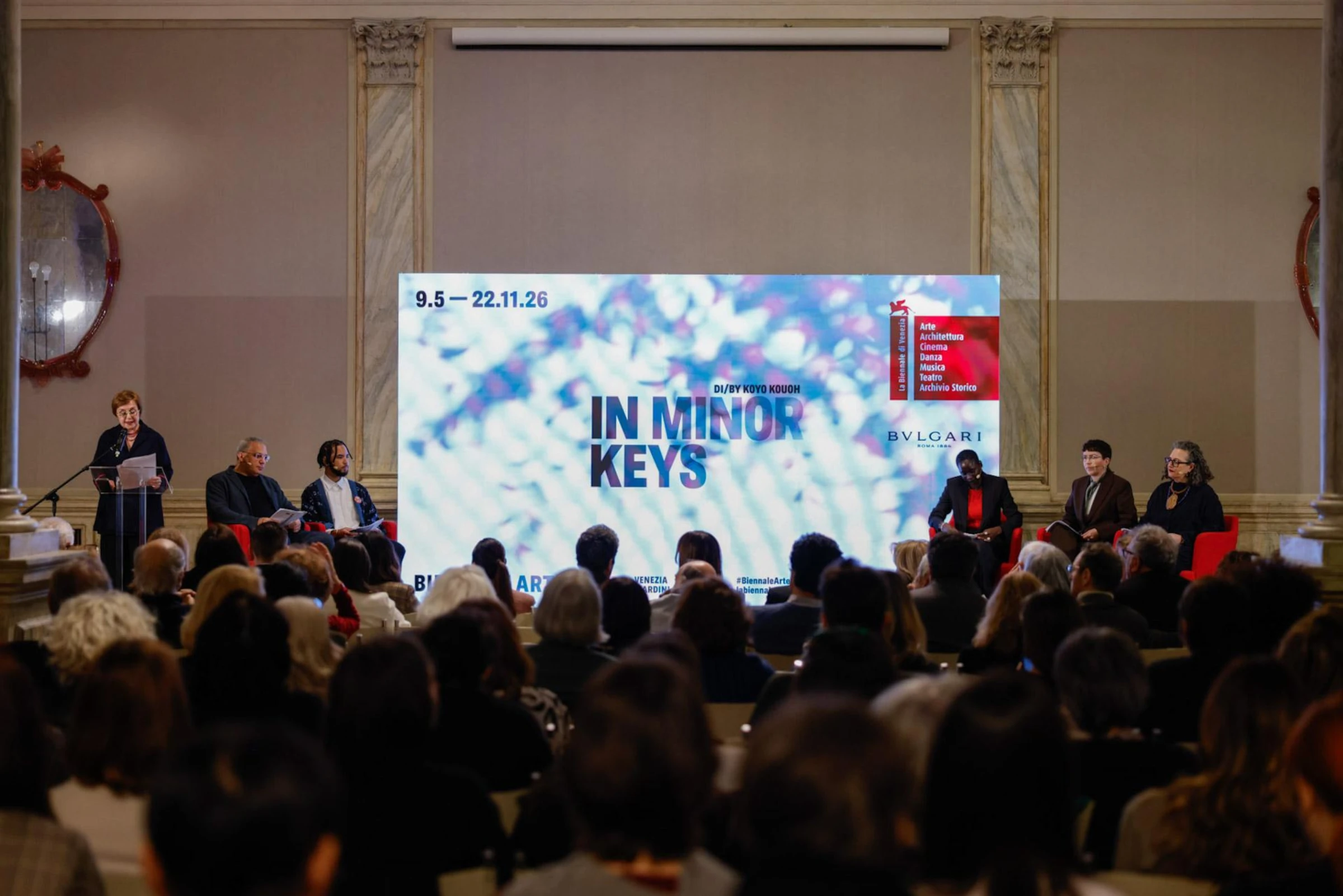 Promotional visual for the 2026 Venice Biennale Art Exhibition.