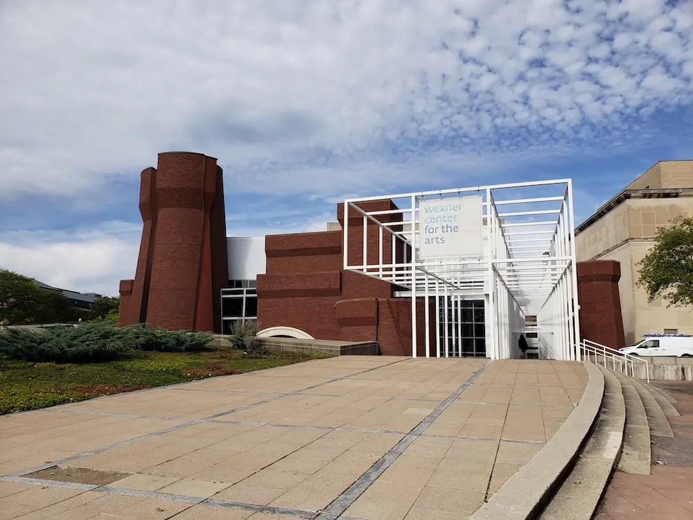 Exterior view of the Wexner Center for the Arts in Columbus, Ohio